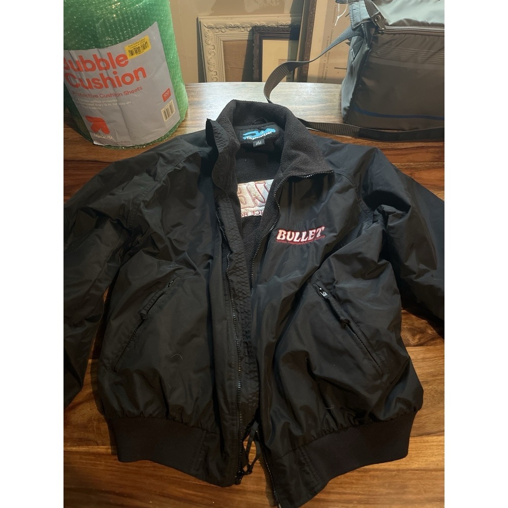 Bullet Total Performance Boats Jacket Large Tri-Mountain Bass Fishing Black